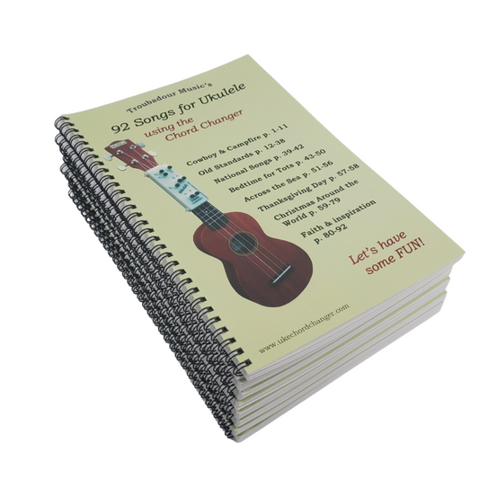 92 SONGS FOR UKULELE USING THE CHORD CHANGER (wholesale, pack of 20)