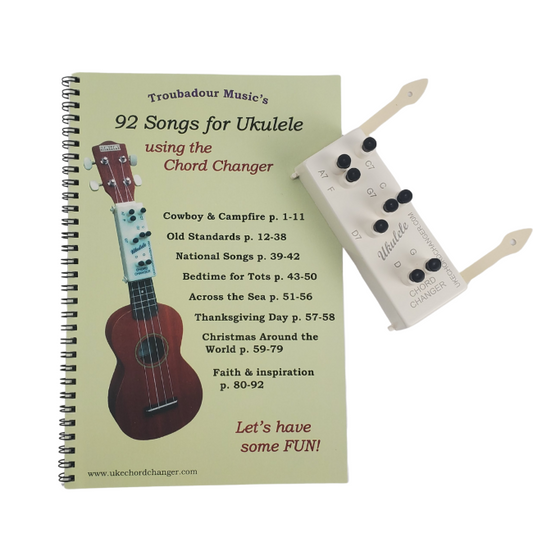 UKULELE CHORD CHANGER & SONGBOOK SET (wholesale, pack of 20)